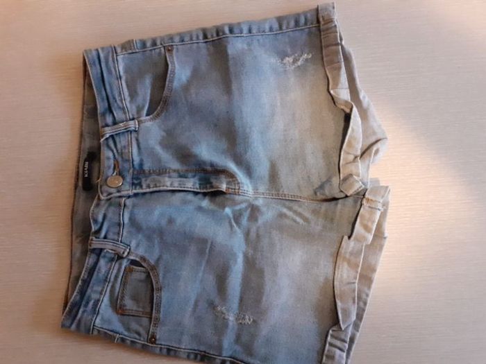 Short en jeans