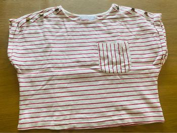 Tee-shirt marinière rouge