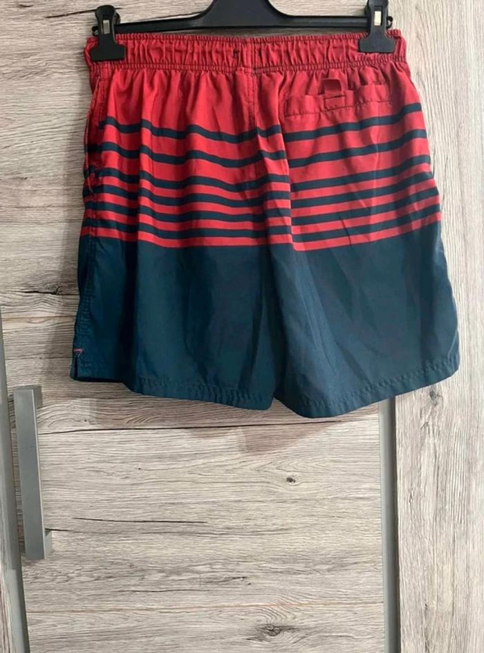 Short  de  bain homme L  maillot de  bain  bleu  et  rouge - photo numéro 3