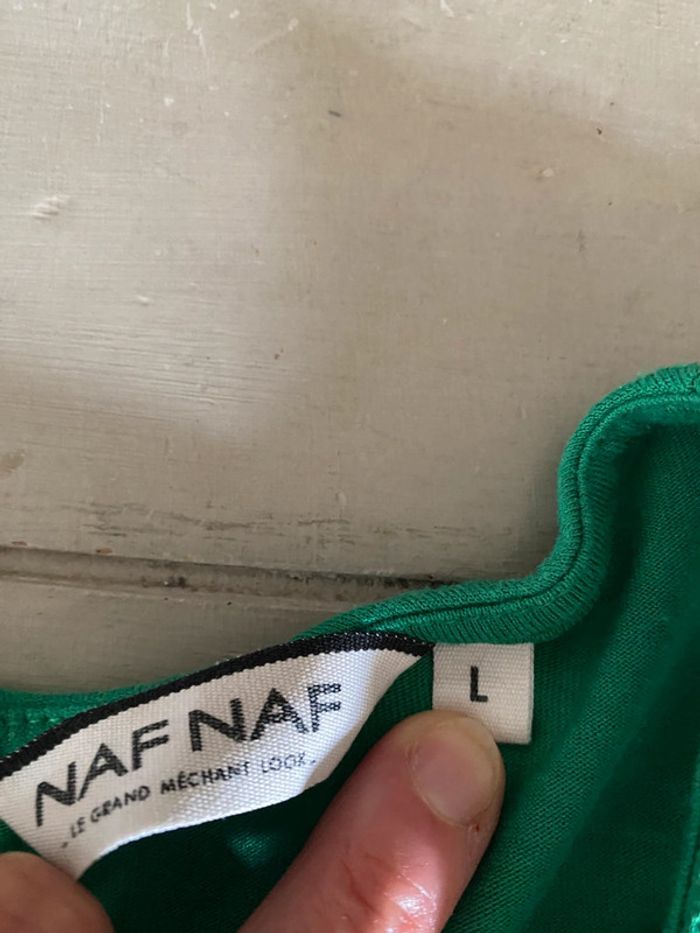 Blouse Naf Naf verte taille 40 manches courtes - photo numéro 8