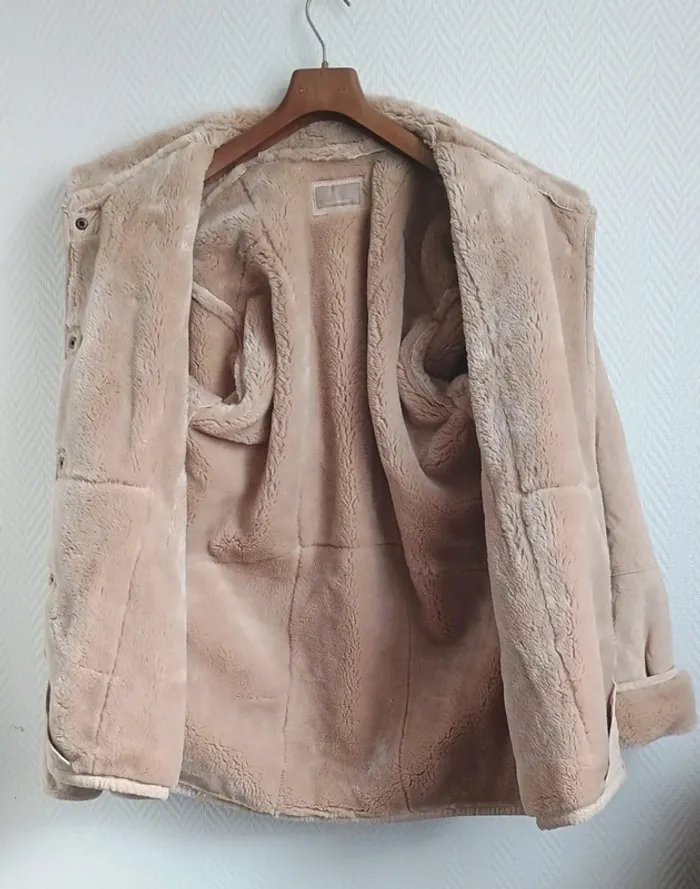 Manteau en cuir pour femme taille M - photo numéro 4