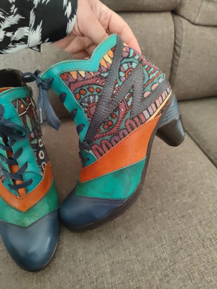 Bottines colorées taille 36 - photo numéro 3