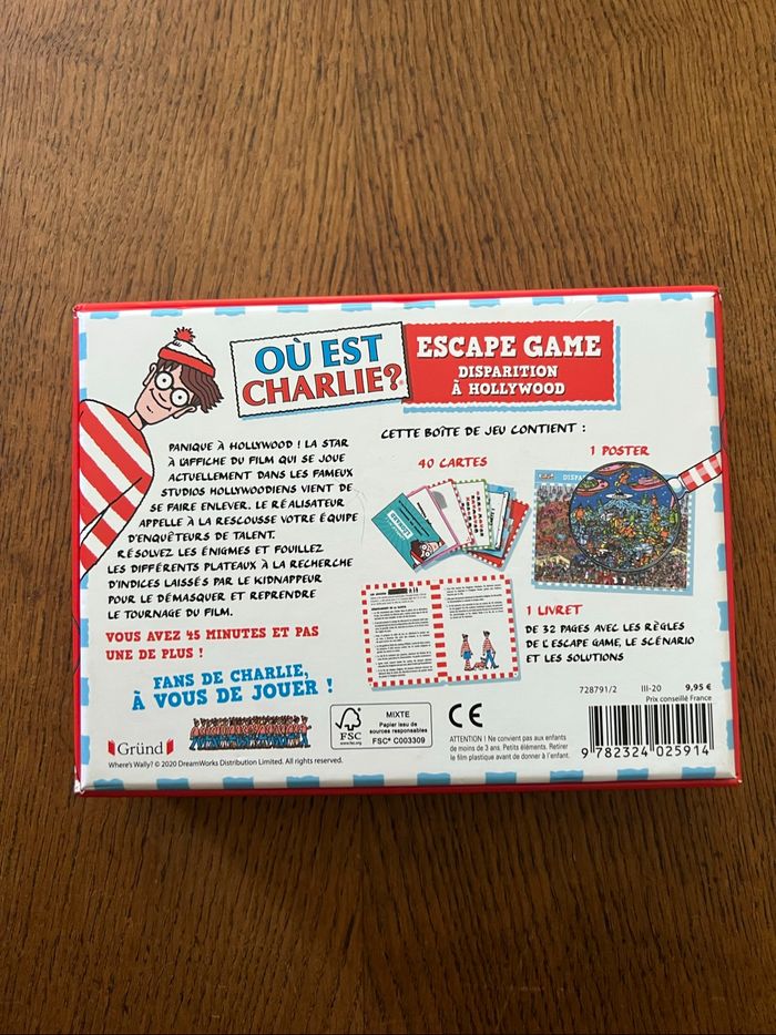 Où est Charlie ? Escape game Disparition à Hollywood - photo numéro 2