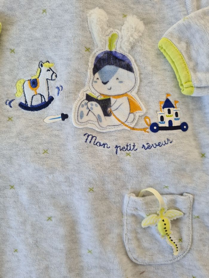 Ensemble pyjama et bonnet Sergent Major 9 mois - photo numéro 2