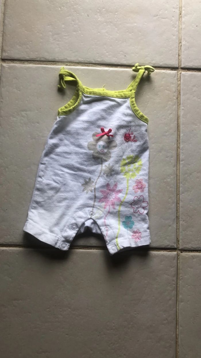 Combinaison débardeur bébé 100% coton