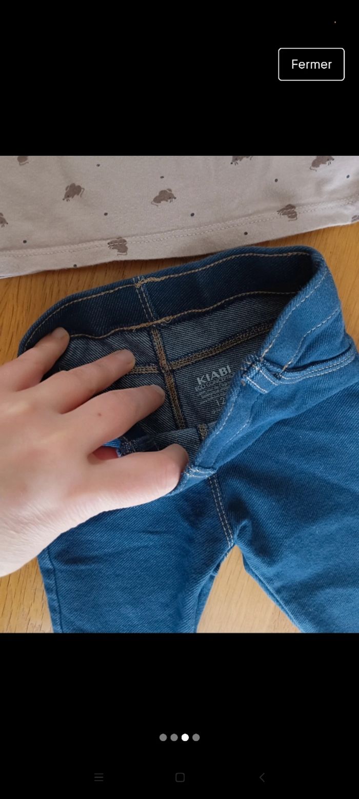 Ensemble legging et t-shirt manches longues taille 1 an en très bon état - photo numéro 3