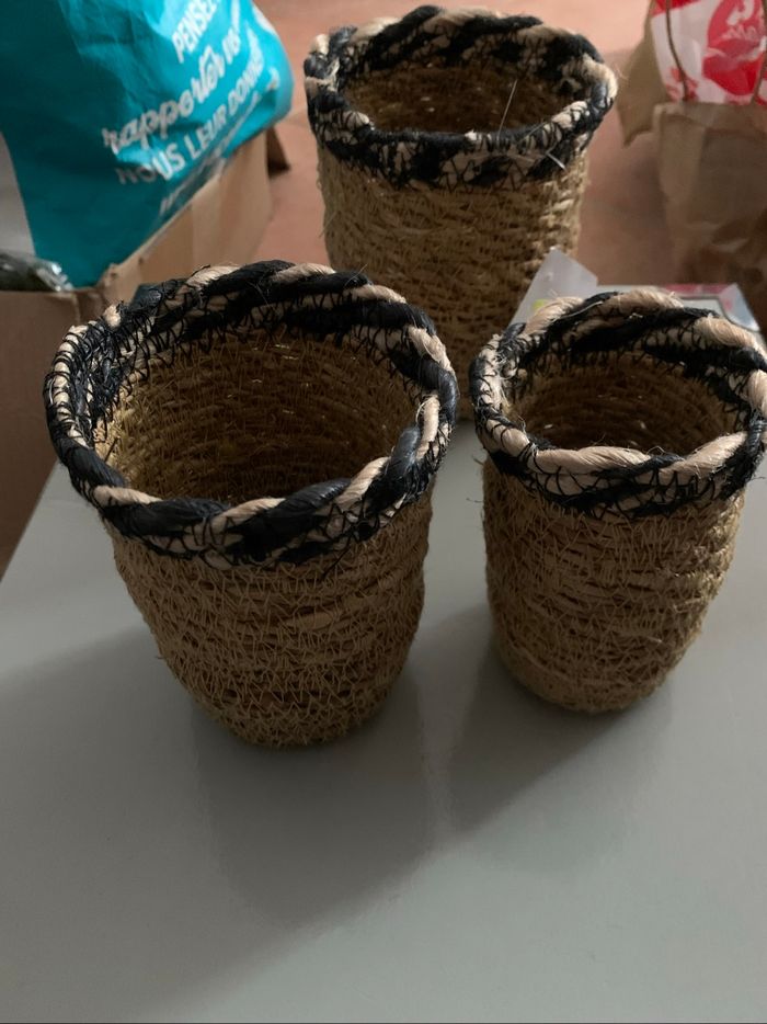 3 petits paniers rangement - photo numéro 3