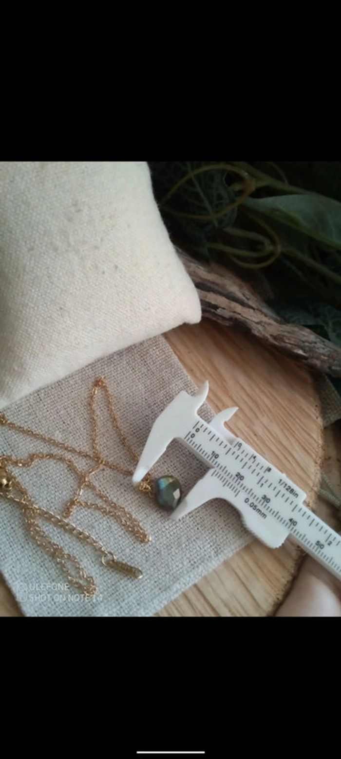 Collier labradorite pierre naturelle - photo numéro 2