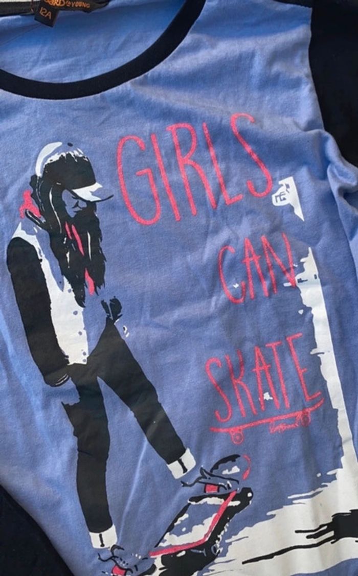 Tee-shirts Longboard fille 12 ans Neuf - photo numéro 3