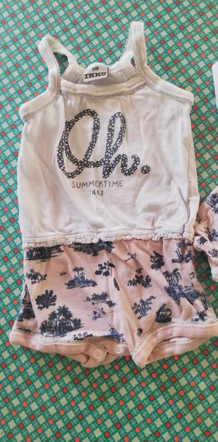 Barboteuse + bodie robe ikks - photo numéro 2