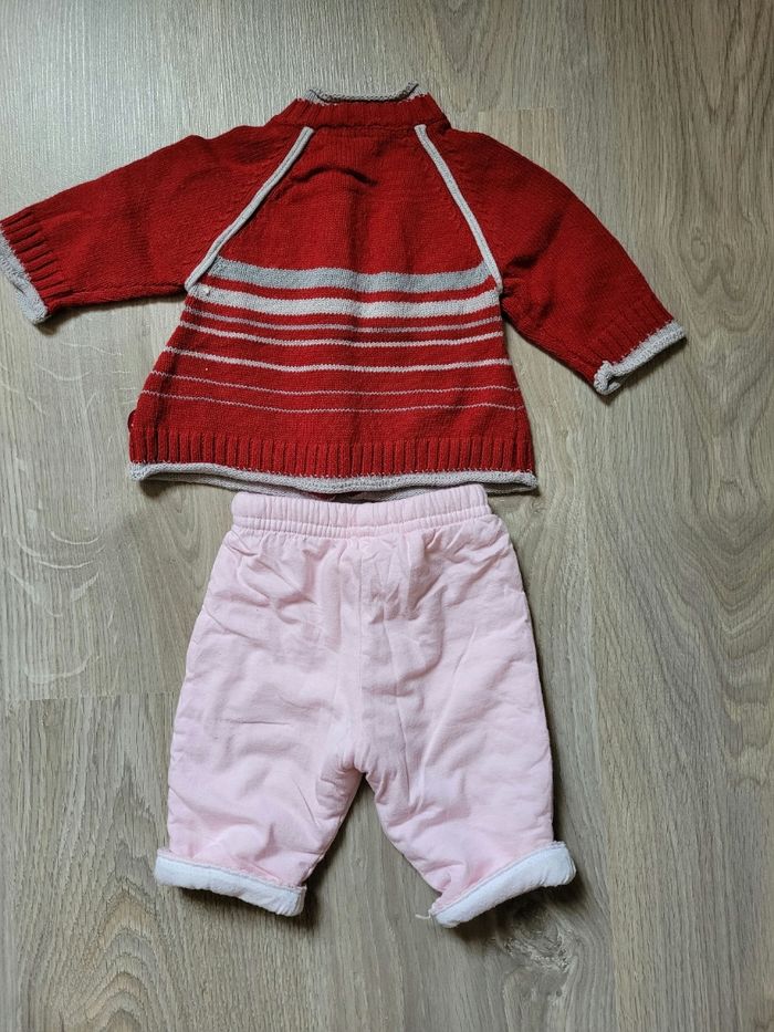 Gilet Terre de Marins + pantalon 1 mois 53 cm - photo numéro 5