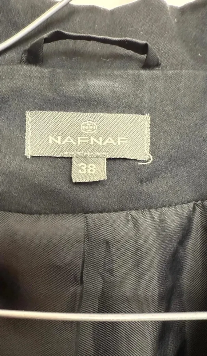Veste Blazer Naf Naf femme noir taille 38 - photo numéro 3