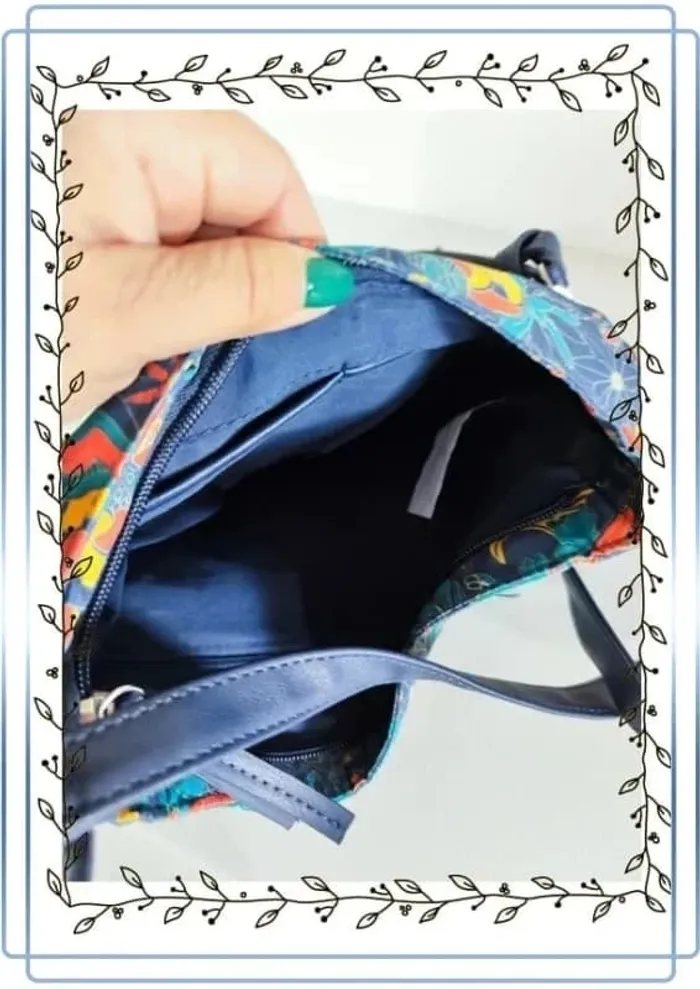 Sac à bandoulière multicolore, très bon état, 30x20cm - photo numéro 3