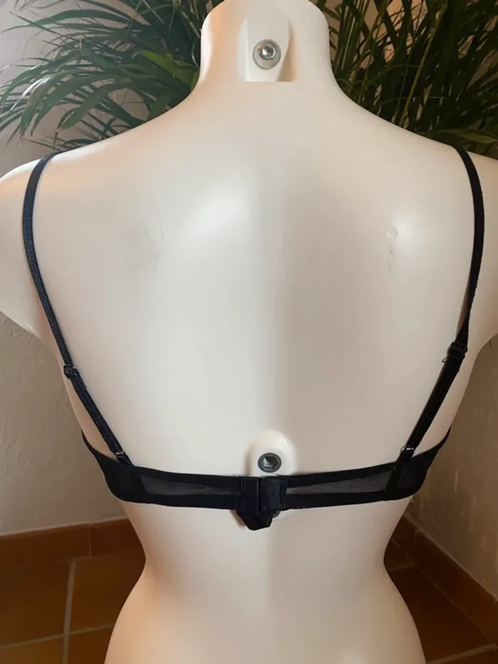 Soutien gorge noir, strass - photo numéro 3