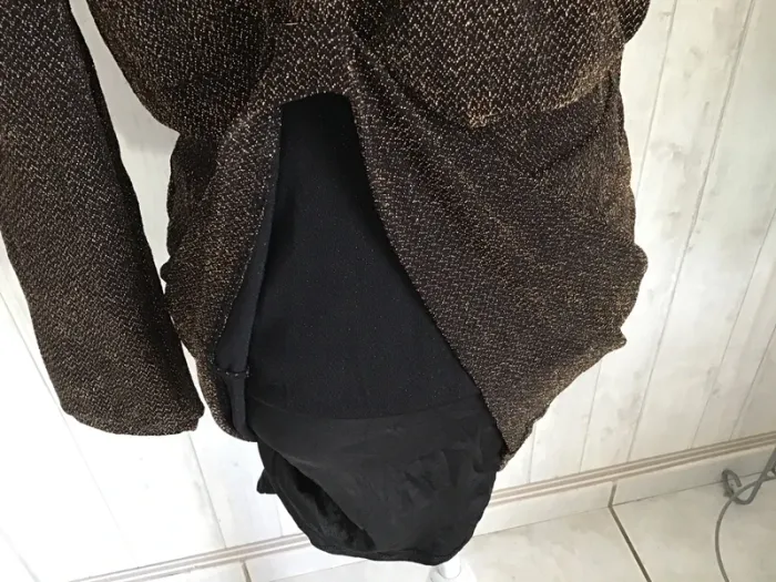Robe fluide pailletée mango mng neuve - photo numéro 4