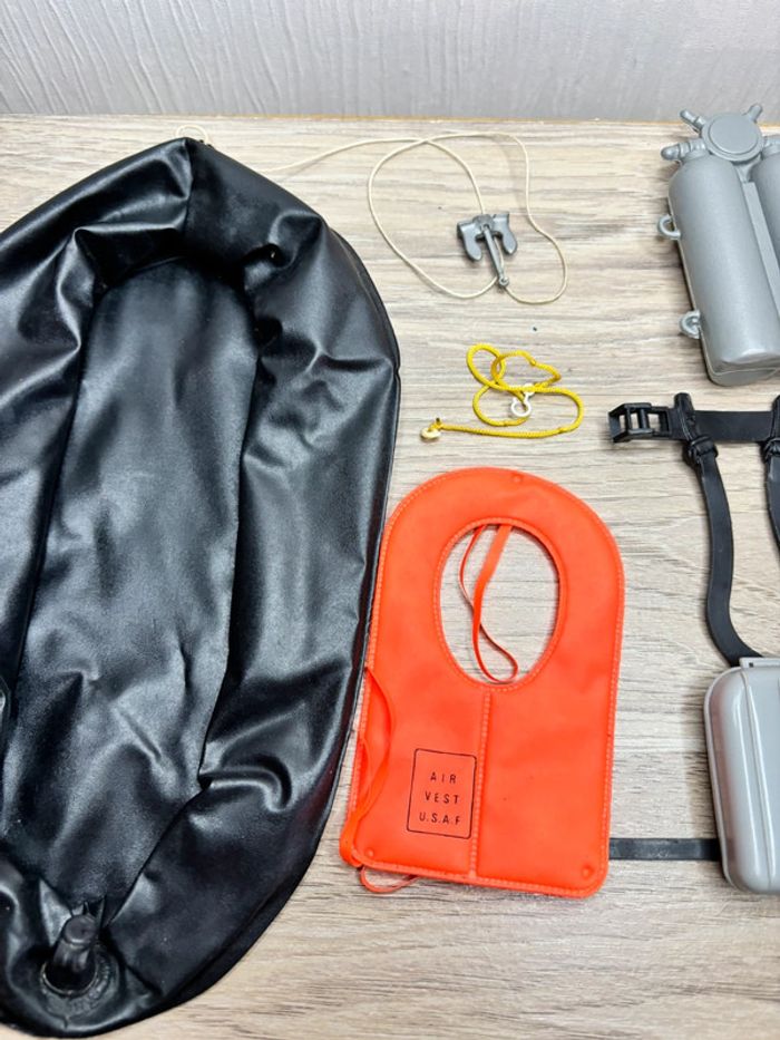 Lot accessoires figurines action figure action Joe action man Hasbro vintage , plongeur - photo numéro 3