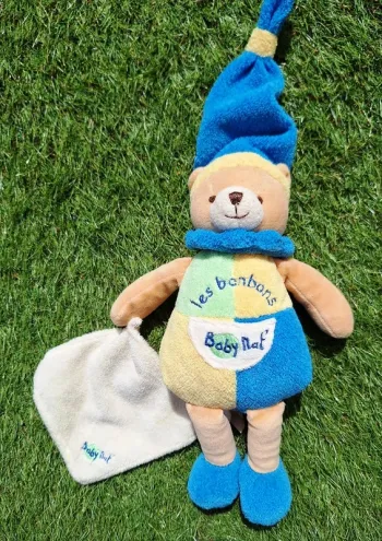 Peluche Ours mouchoir / les bonbons - Baby Nat