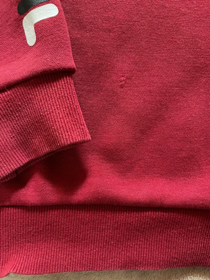 Sweat bordeaux Fila - photo numéro 3