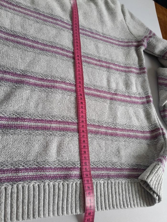 Petit pull columbia rayé à boutons - photo numéro 10