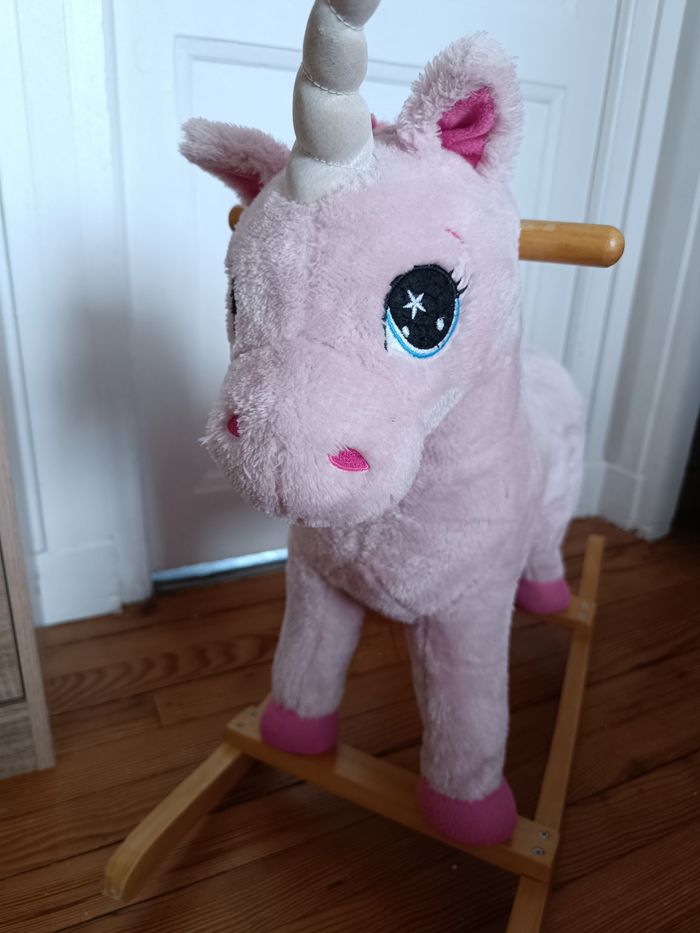 Licorne à bascule rose - photo numéro 2