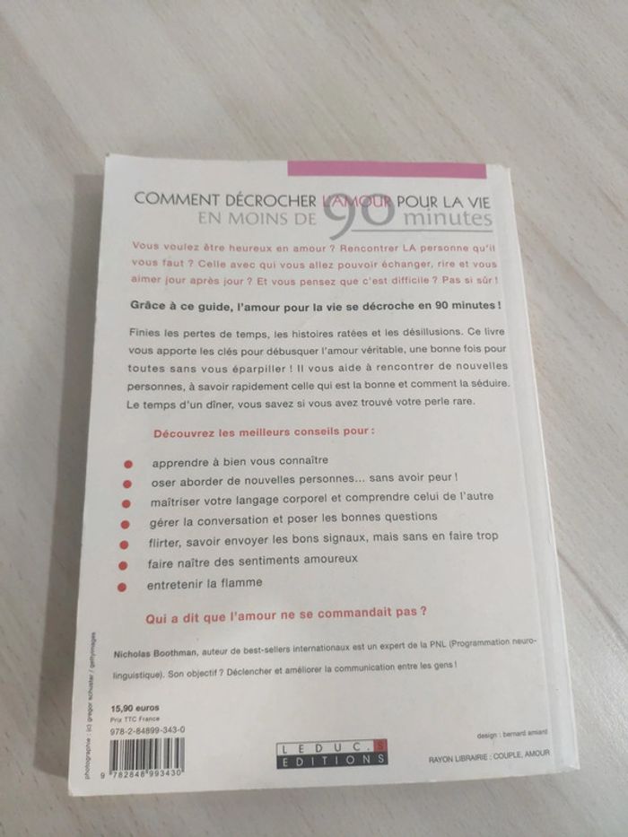 Livre comment décrocher amour pour la vie en moins de 90 minutes Boothman - photo numéro 12