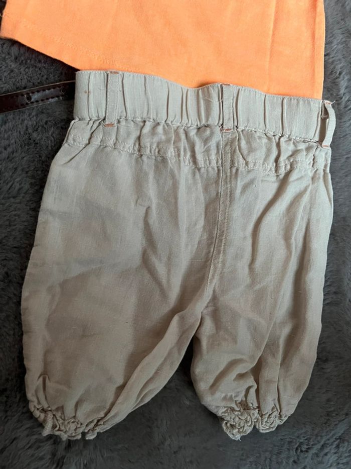 Gémo 12m t shirt pantacourt ceinture - photo numéro 9
