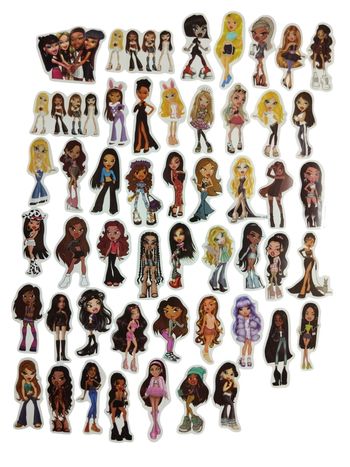 Set 49 stickers autocollants Bratz
