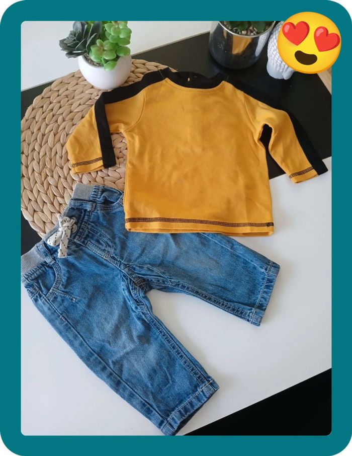 Ensemble Tape à l'oeil Garçon Taille 3 mois🌿🦁 - photo numéro 5