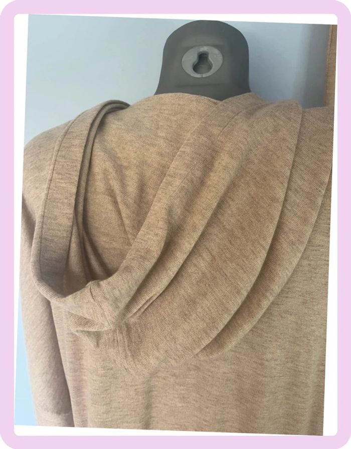 Ensemble 3 pièces Interdee – Taupe clair M/L – Débardeur, gilet capuche, pantalon fluide - photo numéro 4