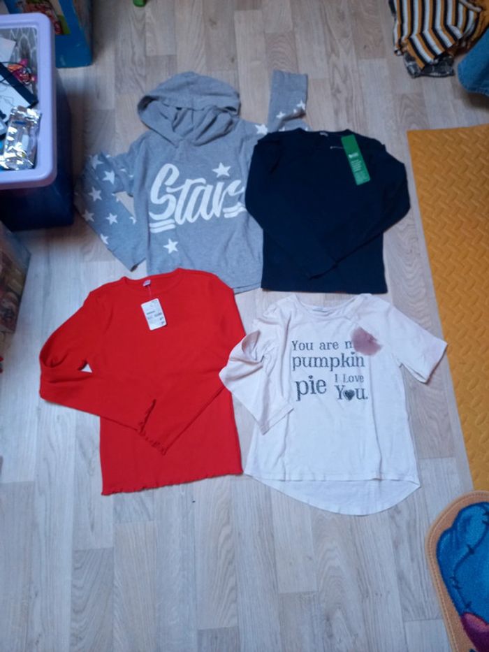 Lot de 4 hauts manches longues