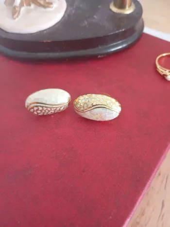 Paire de bo nacre vintage