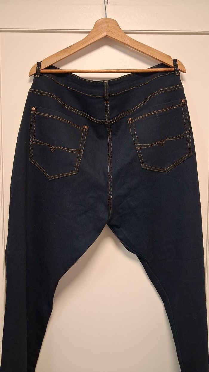 Jean grande taille 54 bleu foncé stretch - photo numéro 7