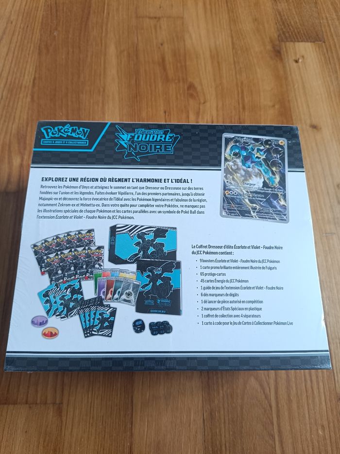Pokémon - ETB foudre noire - EV10.5 - photo numéro 2