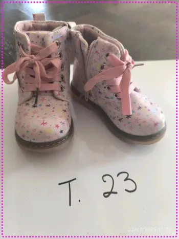Bottines rose pailleté (23)