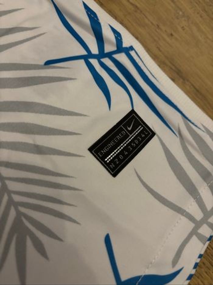 Maillot Brésil fleur Blanc et bleu - photo numéro 5