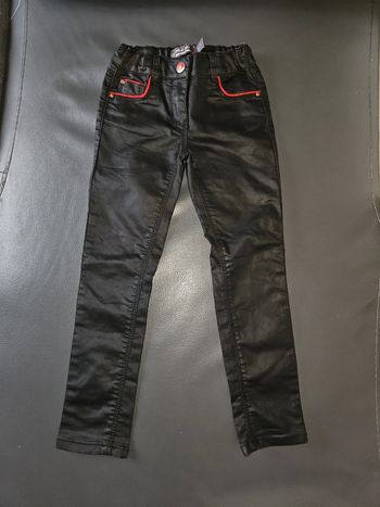 Pantalon style cuir fille 4 ans