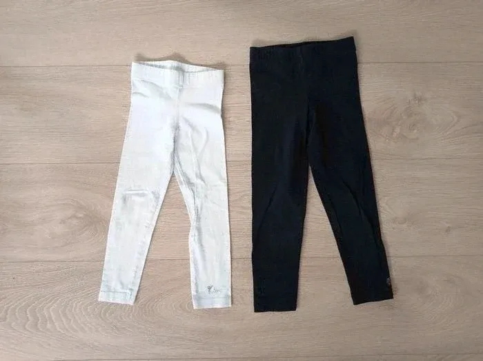 Lot de 2 leggings noir et blanc Orchestra 4 ans - photo numéro 2