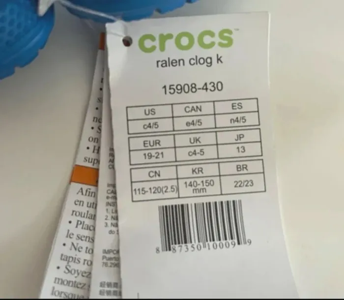 đ Crocs bĂ©bĂ© neuves avec Ă©tiquette 19/21 - photo numĂ©ro 3