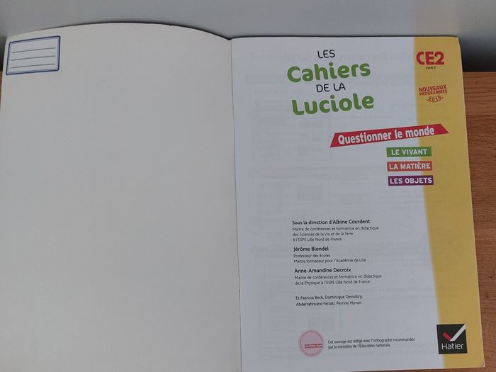 Les cahiers de la Luciole CE2 cycle 2 - photo numéro 2