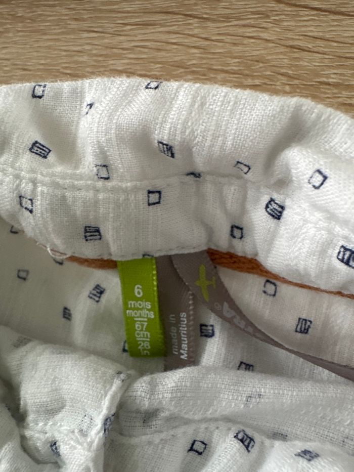 Chemisette Manches courtes 6 mois- 67 cm - photo numéro 2