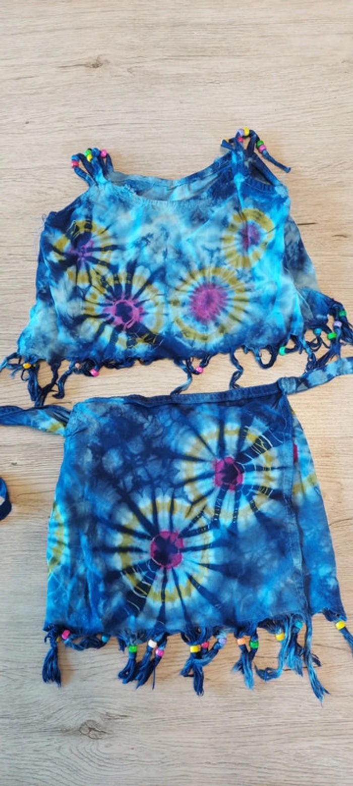 Ensemble de plage coloré, pour fille, taille 2 ans, peu mis