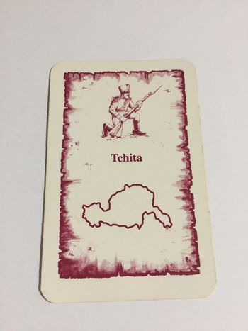 Carte Tchita pièce détachée jeu de société Risk la conquête du monde Parker #A54