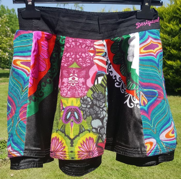 Jupe Desigual tissus variés 11-12ans