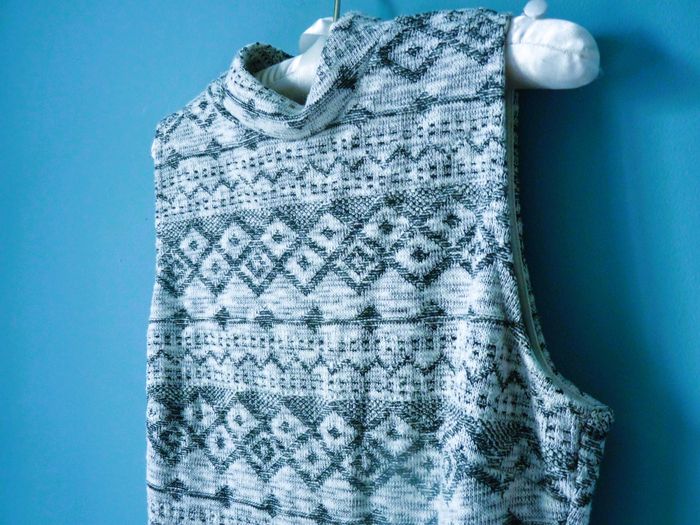 Robe longue Femme superdry XS 34 graphique grise TBE col montant