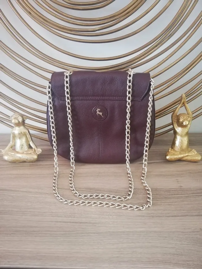 Sac à main en cuir Ashwood bordeaux - photo numéro 2