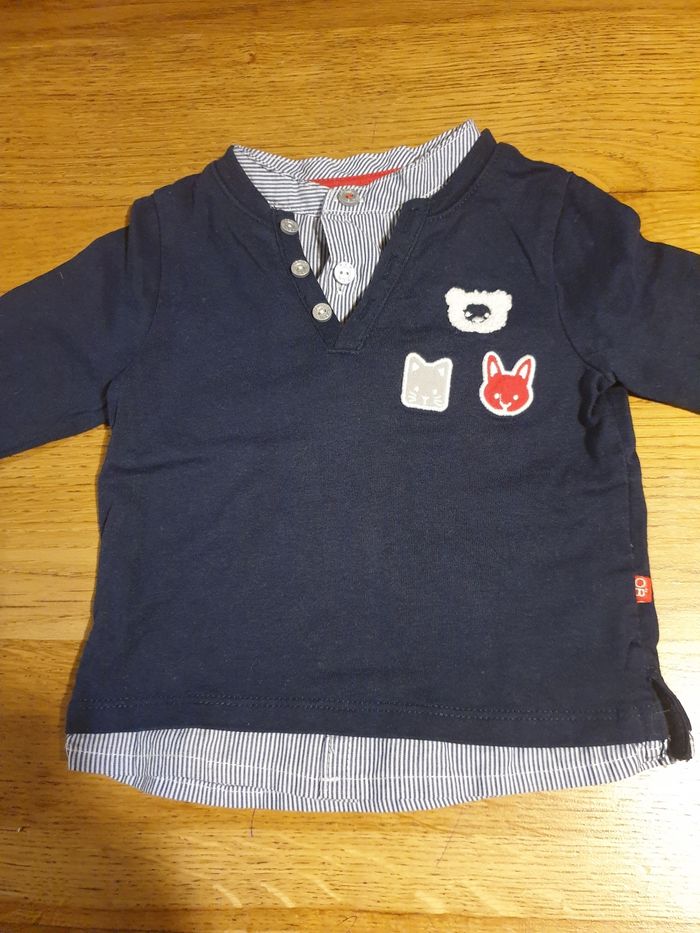 Tee-shirt long 6 mois - photo numéro 2