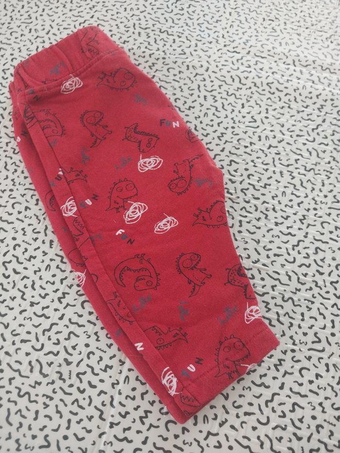 Pantalon bébé KIABI 3M dinos rouge – 100% coton - photo numéro 6