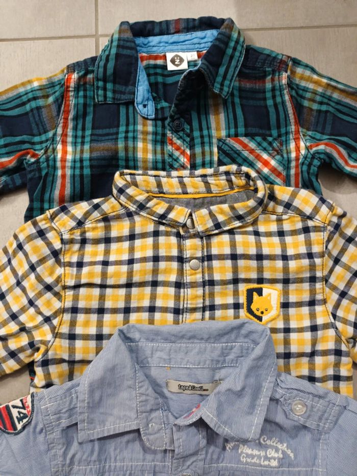 Lot de 3 chemise 24 mois - photo numéro 2