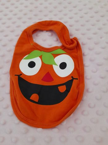 Bavoir citrouille 