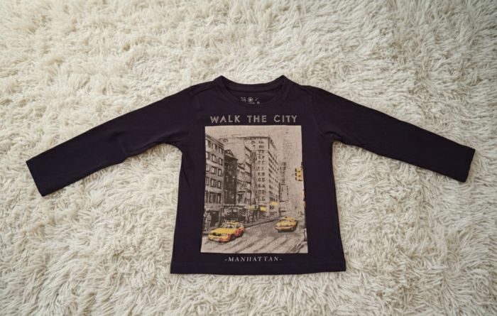 🗽 T-shirt manches longues "Manhattan" - U essentiel - 3 ans